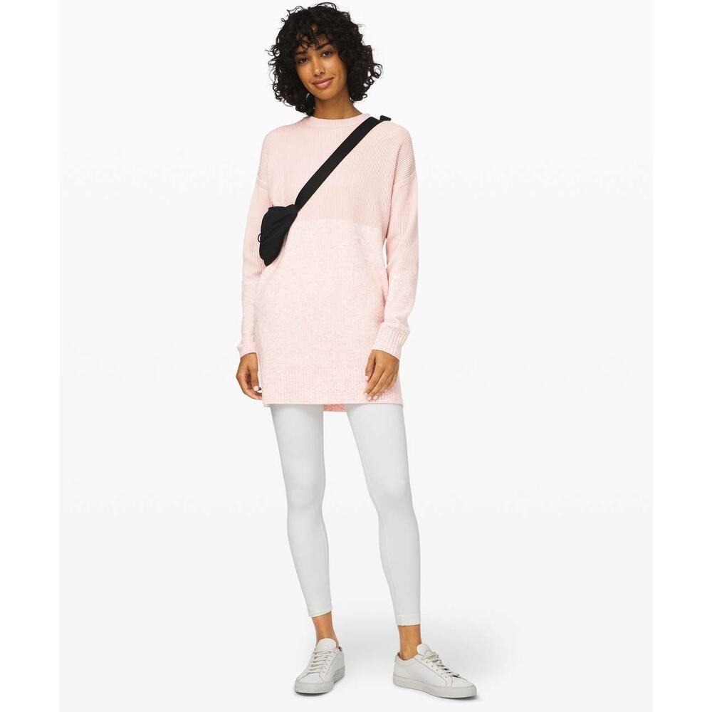 Lululemon Restful Intention Light Pink Knit Sweater | Large (Estimated)